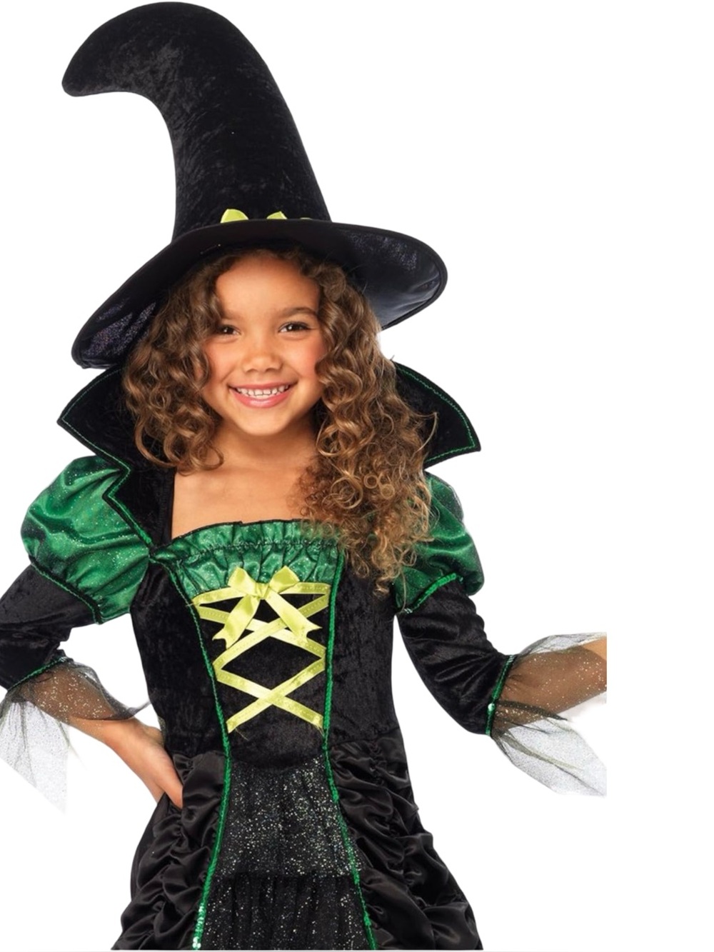 Enchanted Costume Girls Storybook Halloween Witch Dress Costume Size S (4-6) New - Picture 2 of 6